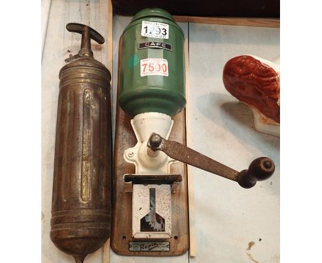 Rapid wall mounted vintage coffee grinder. Not available for in-house P&amp;P, contact Paul O'Hea at Mailboxes on 01925 65913
