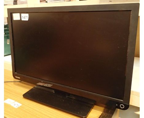 Toshiba 23 inch flat screen tv with no remote. Not available for in-house P&P, contact Paul O'Hea at Mailboxes on 01925 65913