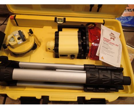 Faithfull Tools rotary laser level kit. Not available for in-house P&amp;P, contact Paul O'Hea at Mailboxes on 01925 659133 