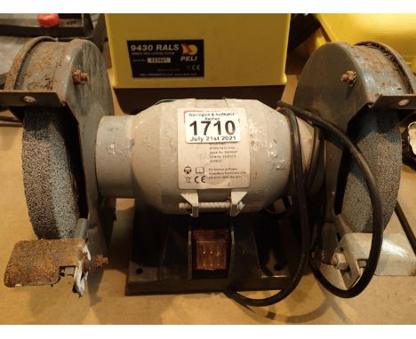Pro 150w bench grinder. Not available for in-house P&P, contact Paul O'Hea at Mailboxes on 01925 659133Condition Report: All 