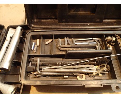 A toolbox with chisel, screw and nail contents and further tools. Not available for in-house P&amp;P, contact Paul O'Hea at M