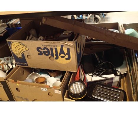 Five boxes of assorted household items ceramics, plated ware etc. Not available for in-house P&P, contact Paul O'Hea at Mailb