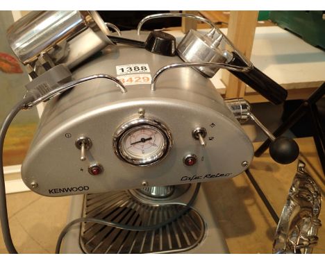 Worktop Kenwood Cafe Retro coffee machine. Not available for in-house P&P, contact Paul O'Hea at Mailboxes on 01925 659133Con