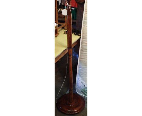 Mahogany standard lamp. Not available for in-house P&amp;P, contact Paul O'Hea at Mailboxes on 01925 659133 
