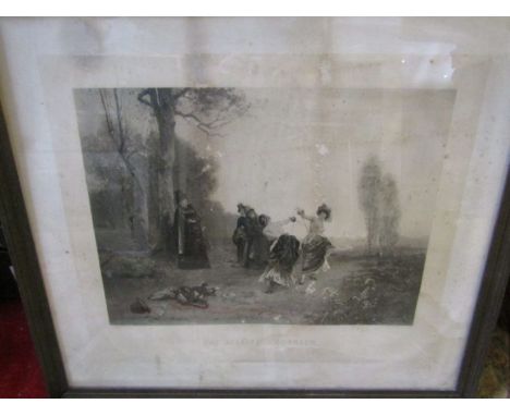 'Une affaire d'honneur' print (par Emile Bayard) engraved 1884 by M. Knoedler &amp; co in the office of the congress  of Wash