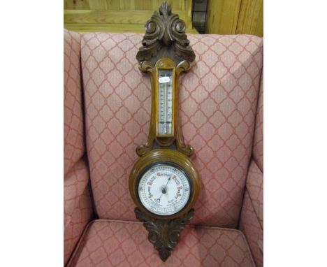 Mahogany cased Wheel Barometer 