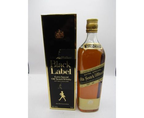Johnnie Walker Black Label old scotch whiskey in box 75cl