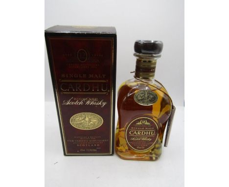 Cardhu 12 year old single malt highland scotch whiskey in box 75cl