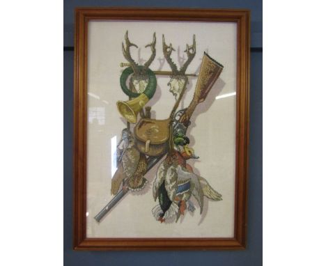 Eva Rovenstand cross stitch  'Hunting'  52x 28cm