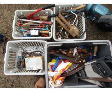 4 boxes of assorted tools