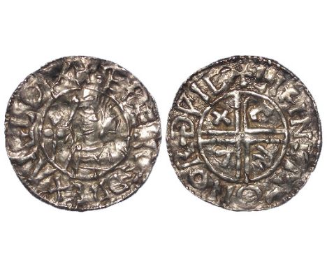 Scandinavian imitation of a silver penny of Aethelred II, king of England 978-1016 A.D. of the CRUX Issue, wt. 1.43g.Spink 11