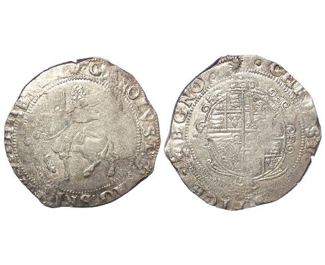 Charles I silver halfcrown, Tower Mint under Parliament [1642-1649], mm. Sun [1645-1646], Group III, Type 3a3, crude workmans