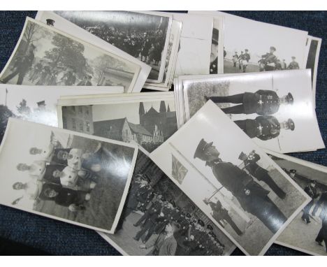Church Army, original collection of plain back cards, some marked Co. Durham 1946, parades, events, etc (approx 45 cards)