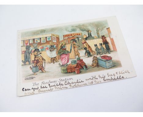 Louis Wain, Faulkner 183E The Railway Station   (1)