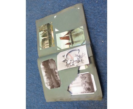 Varied original collection in vintage album, needs viewing   (approx 220 cards)