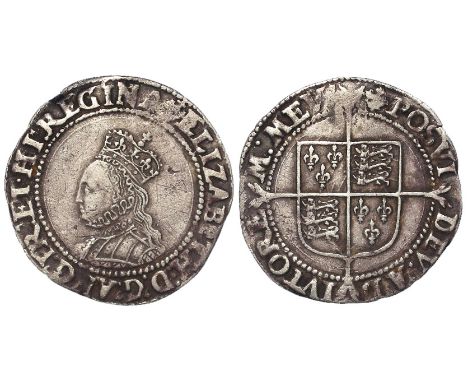 Elizabeth I silver shilling, Second Issue [1560-1561], mm. Cross-crosslet, Spink 2555, full, round, well centred, very light 