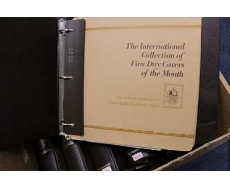 International Collection of First Day Covers of the Month collection housed in special albums (5) Buyer collects