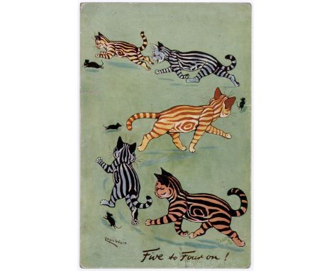 Louis Wain, Tuck 8716 Stripes to the front (1)