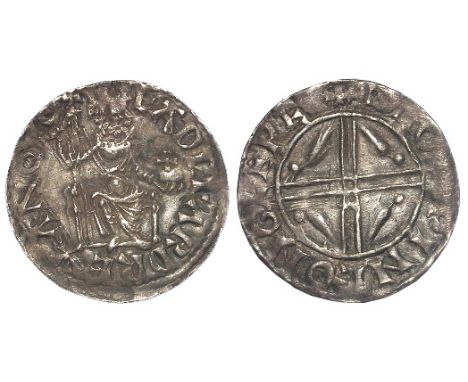 Edward the Confessor silver penny Sovereign/ Eagles Issue, Spink 1181, obverse reads:- EADPEARD REX ANOX, reverse reads:- +LE