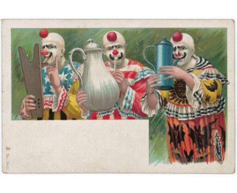 Clowns playing unusual instruments   (1)