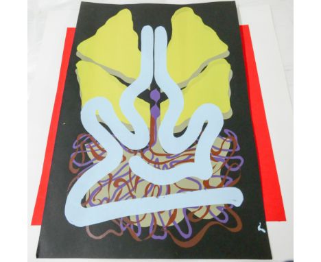 Signed artist's proof screen print signed Adamson 1971 and 17 unsigned screen prints by the same artist 