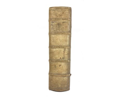 DEMOSTHENES &amp; AESCHINES. Principum Græciæ oratorum opera, cum utriusque autoris vita &amp; Ulpiani commentariis, novisque