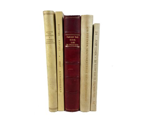 SCHENDEL, A. v. Voorbijgaande schaduwen. (1948). Cont. h. vellum, ruled &amp; lettered in gilt. Nº 28 of 50 deluxe copies. --