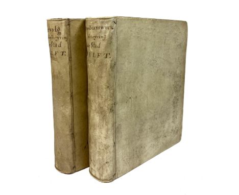 DELFT -- BLEYSWIJCK, D. v. Beschryvinge der stadt Delft, betreffende des selfs situatie, oorsprong en ouderdom, opkomst en vo