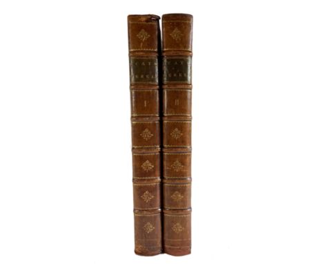 CATS, J. Alle de wercken. Amst., (etc.), N. ten Hoorn, (a.o.), 1712. 3 in 2 vols. W. 2 ti-vign., engr. front. to the first vo