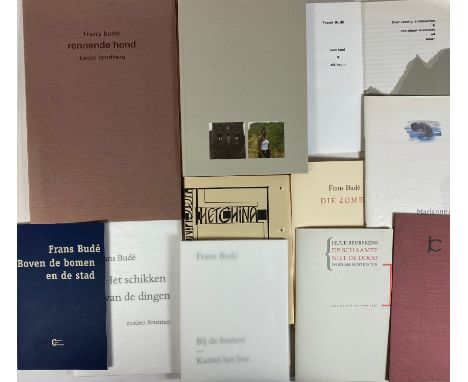 BUDÉ, Frans -- COLLECTION of 11 works by/on Frans Budé. Dif. sizes. Obrds. (1) &amp; owrps.&nbsp;NOTE:&nbsp;I.a.: PHILIPPEN &