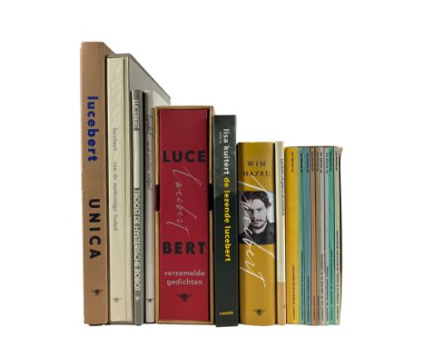 LUCEBERT (=L.J. Swaanswijk). Gedichten tot 1974 in 9 bundels. (1980). 9 vols. Owrps. In owrps. slipcase. -- Id. Van de malten