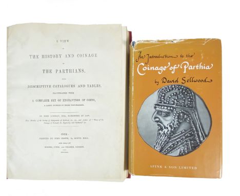 NUMISMATICS -- SELLWOOD, D. An introduction to the coinage of Parthia. Lond., 1971. W. illustr. &amp; plates. Ocl. w. dust-j.