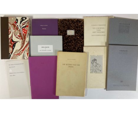 VESTDIJK, S. Negen jeugdverhalen. (Amst.), Cornamona Pers, 1981. 204, (4) pp. Ohcl. w. slipcase, uncut. One of 150 numb. copi