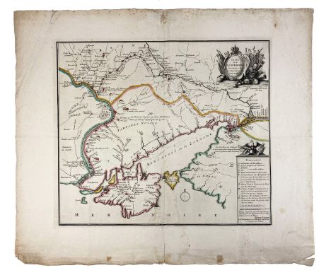 EASTERN EUROPE -- UKRAINE -- "CARTE DE LA PETITE TARTARIE Dressée par ordre de l'Imperatrice de toutes les Russies. Amst., P.