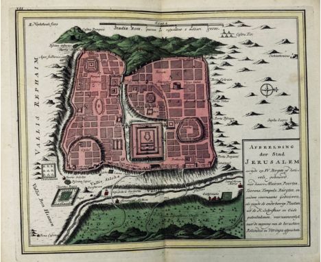 ATLASES -- BYBELSCHE Huis en Zak-Atlas (...). Amst., Martinus de Bruyn, (c. 1780). 13 pp. W. 15 engr. maps (of which 4 fold.)