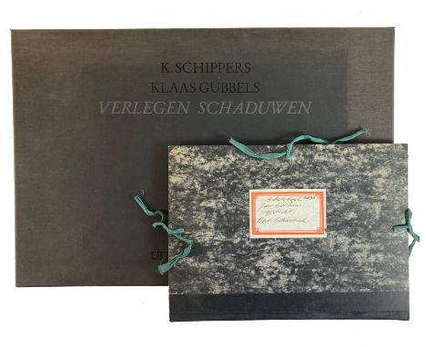 SCHIPPERS, K. &amp; K. GUBBELS. Verlegen schaduwen. Rott., Bébert, 1981. W. ti.-, colophon- &amp; 9 text-lvs. w. 9 silkscreen