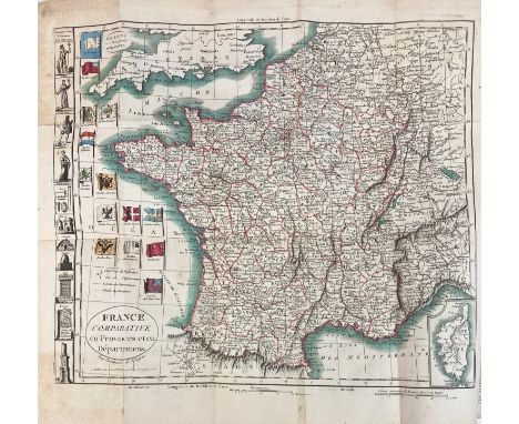 PINKERTON, J. Abrégé de la géographie moderne. Par., 1805. W. 9 fold. maps, cold. in outlines. Cont. marbled cf. w. dec. gilt