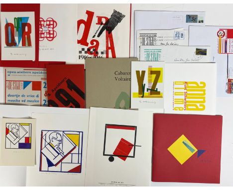 EIKELDOORPERS -- DE STIJL. Zo verandert wat blijft. 1917-2017. 2017. W. 6 prints, signed in pencil. Sm-4°. Owrps. Printed in 