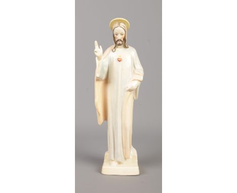 A rare 1920s/1930s William Goebel figure of Jesus Christ. Bears original paper label to base and incised crowned WG mark. Hei