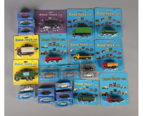A good collection of Base Toys Ltd. 1:76 scale diecast vehicles to include TT-X3, L6C-01, D-02, C103, C703, etc.