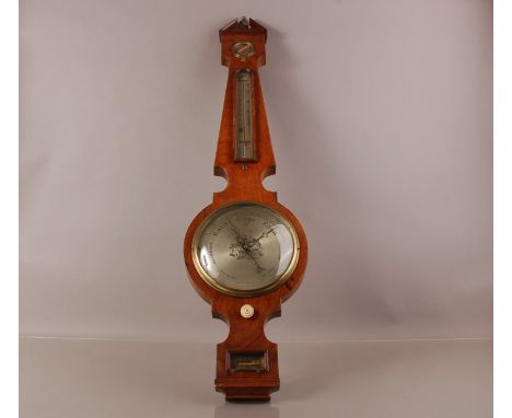 A Victorian mahogany wall barometer, 102cm, AF