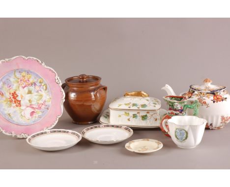 A large collection of ceramics, to include a part Tuscan China tea service, a set of hand painted plates, a Wade Commemorativ