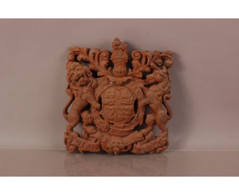 A vintage cast iron British Empire emblem, 30cm