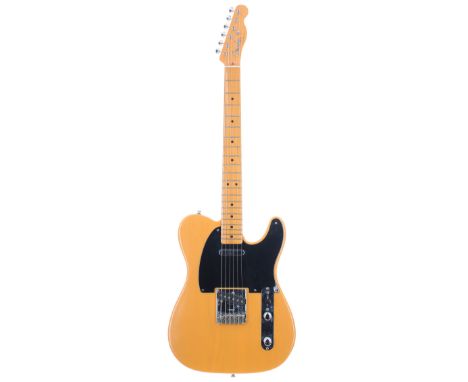 2004 Fender American Vintage reissue '52 Telecaster electric guitar, made in USA;&nbsp;Body: butterscotch finish; Neck: maple