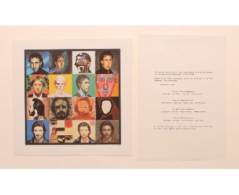 The Who - limited edition pre-release print of the 1981 'Face Dances' album, by Peter Blake, number 216 of 300, 11" x 11"  * 