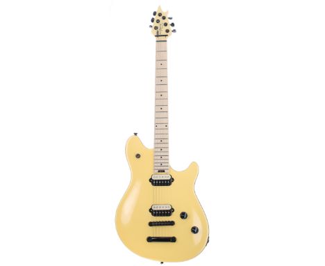 Boon Gould (Level 42) - 2015 EVH Wolfgang Special electric guitar, made in Mexico;&nbsp;Body: vintage white finish; Neck: map