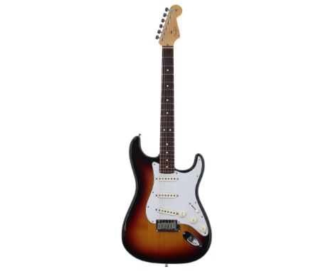 2004 Fender American Standard Stratocaster electric&nbsp;guitar, made in USA,&nbsp;ser. no Z4xxxx4; Finish: three-tone sunbur