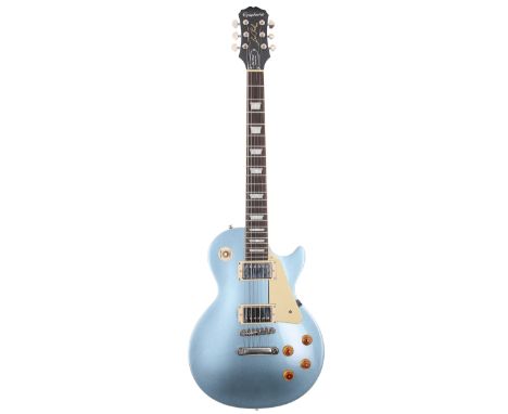 Boon Gould (Level 42) - 2013 Epiphone Les Paul Standard electric guitar, made in Indonesia, ser. no. 13112305749; Body: metal