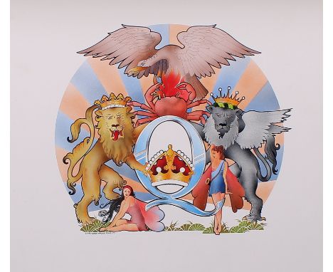 Queen -&nbsp;'A Day at the Races' original ink and fine airbrushed artwork for the album front cover,&nbsp;including the orig