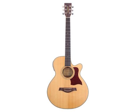 Tanglewood TW45NS electro-acoustic guitar;&nbsp;Back and sides: laminated mahogany; Top: natural spruce; Neck: mahogany; Fret